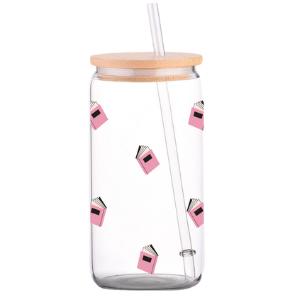 Ghost Books - Halloween Glass Can