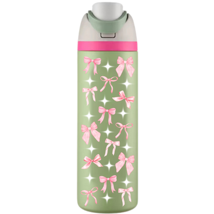 Pink Bows - Adult Sippy Cup