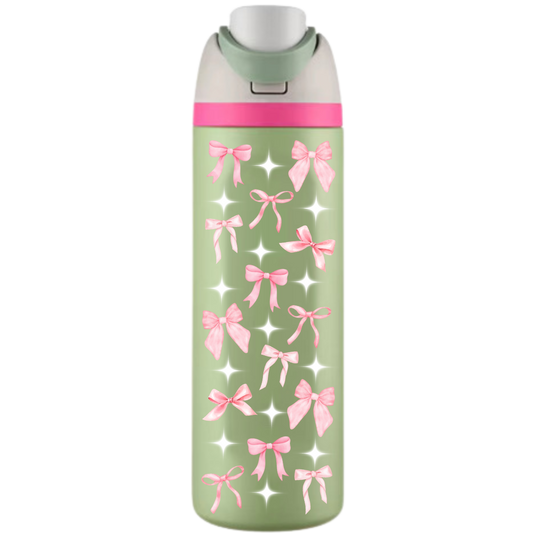 Pink Bows - Adult Sippy Cup