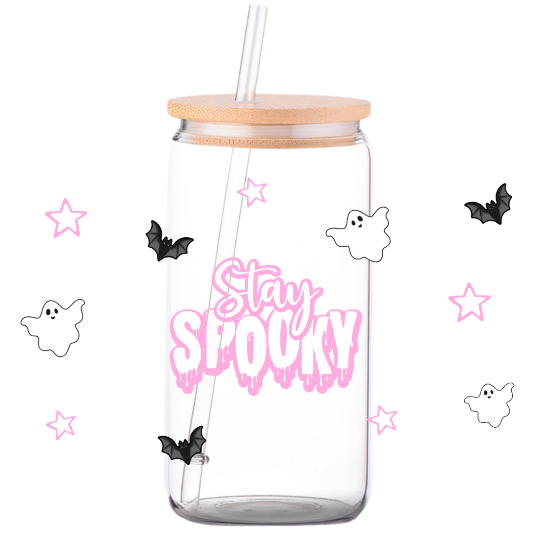 Stay Spooky - Halloween Glass Can