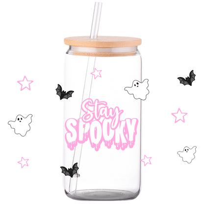 Stay Spooky - Halloween Glass Can
