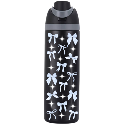 Blue Bows - Adult Sippy Cup