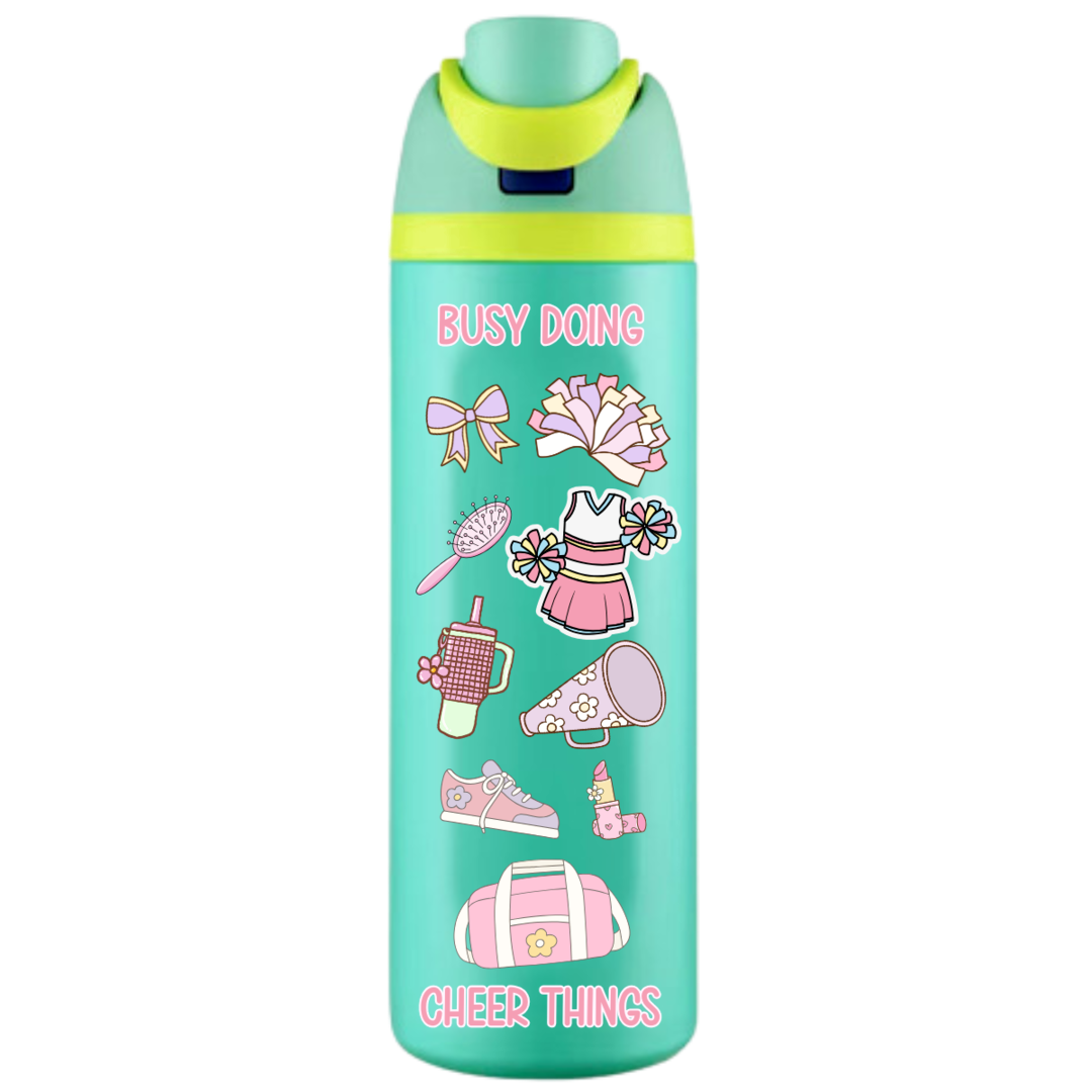 Busy Doing Cheer Things - Adult Sippy Cup