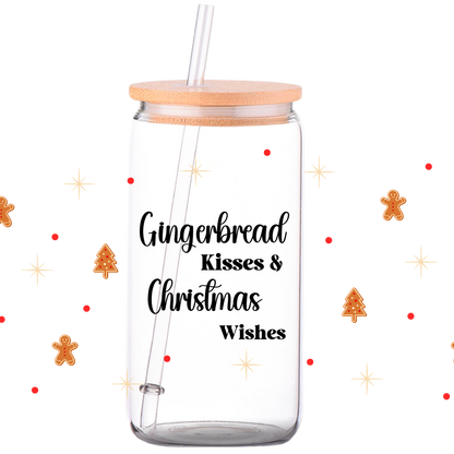 Gingerbread - Christmas Glass Can