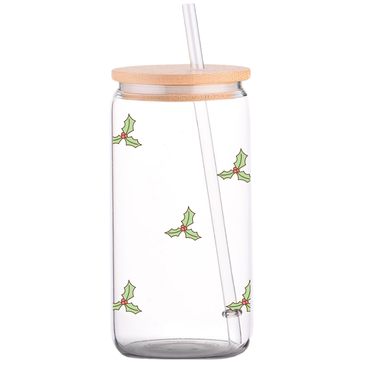 Just a Jolly Goose - Christmas Glass Can