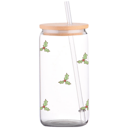 Just a Jolly Goose - Christmas Glass Can