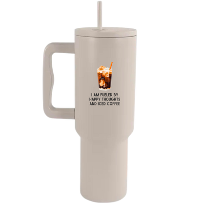 Happy thoughts - 40oz Travel Tumbler