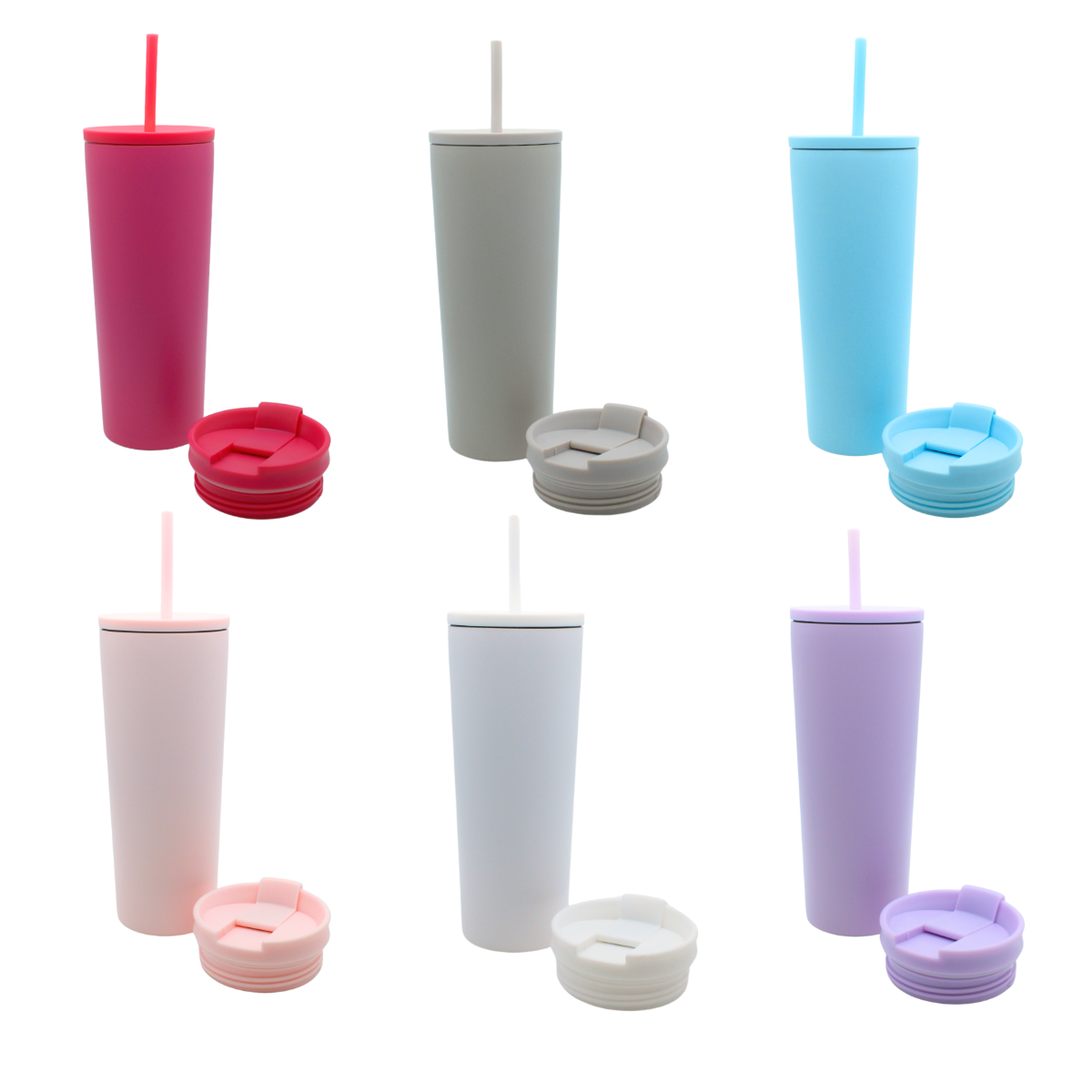 Blank - 2 lids Travel Tumbler (Customizable)