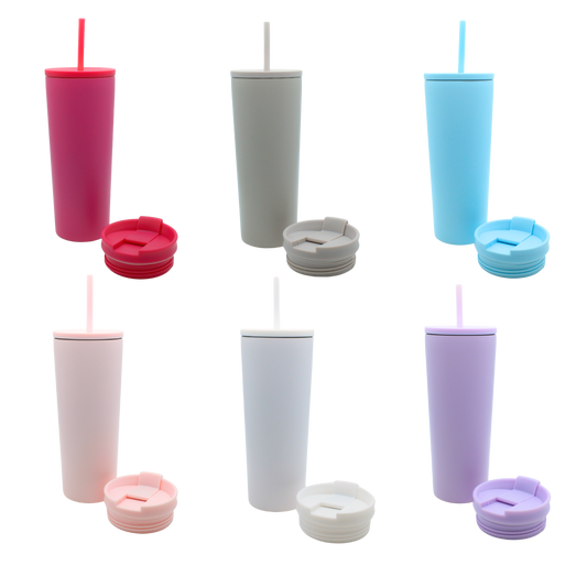 Blank - 2 lids Travel Tumbler (Customizable)