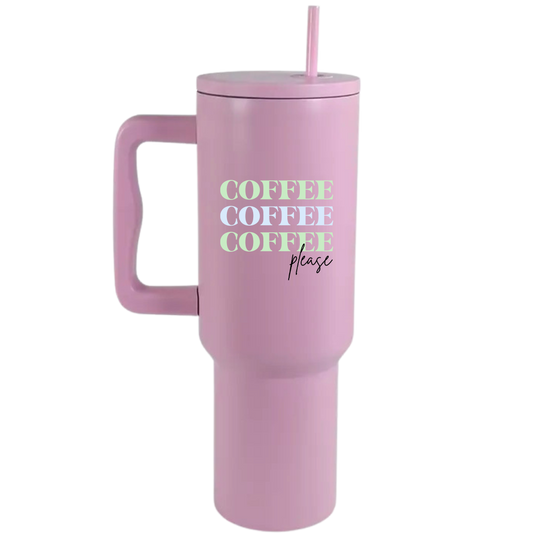 Coffee Please - 40oz Travel Tumbler